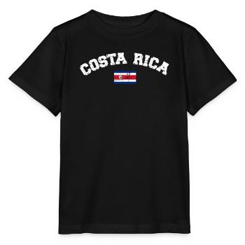 Costa Rica - Stanley/Stella Kinder T-Shirt MINI CREATOR  - Schwarz - Vorne - Mikhail (115cm)