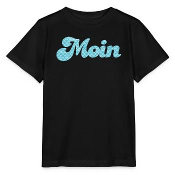 Moin Schuppen Schnörkel Handschrift nordisch Meer - Stanley/Stella Kinder T-Shirt MINI CREATOR  - Schwarz - Vorne - Mikhail (115cm)
