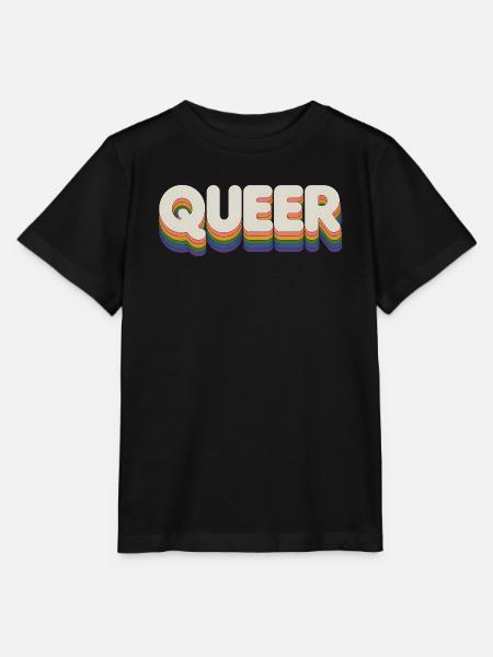 Queer - Cool Pride Logo - Stanley/Stella Kinder T-Shirt MINI CREATOR - Schwarz