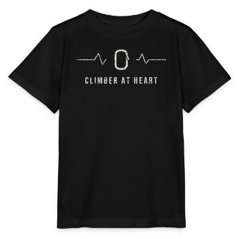 Climber At Heart Heartbeat - Stanley/Stella MINI CREATOR Kids’ T-Shirt - black - Front - Mikhail (115cm)