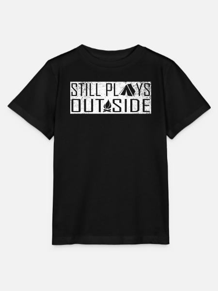 Still Plays Outside Campfire - Stanley/Stella Kinder T-Shirt MINI CREATOR  - Schwarz