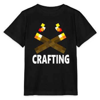 crafting crafting gaming nerd gamers gaming funny - Stanley/Stella MINI CREATOR Kids’ T-Shirt - black - Front - Mikhail (115cm)
