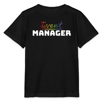 T-shirt pour CSD LGBT Event Manager blanc - T-shirt bio MINI CREATOR Stanley/Stella Enfant - noir - Devant - Mikhail (115cm)