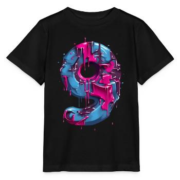 NON. 9 NUMÉRO 9 9 COOL 9E ANNIVERSAIRE - T-shirt bio MINI CREATOR Stanley/Stella Enfant - noir - Devant - Mikhail (115cm)