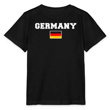 Germany Deutschland  - Stanley/Stella Kinder T-Shirt MINI CREATOR  - Schwarz - Vorne - Mikhail (115cm)