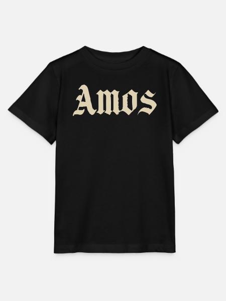 Amos Gothic Schriftzug - Stanley/Stella Kinder T-Shirt MINI CREATOR - Schwarz
