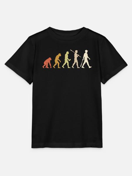 Baseball Evolution lustiges Baseballspieler-Geschenk - Stanley/Stella Kinder T-Shirt MINI CREATOR  - Schwarz