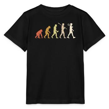 Tennis Evolution - Minimalist Tennis Player Gift - Stanley/Stella MINI CREATOR Kids’ T-Shirt - black - Front - Mikhail (115cm)