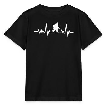 Bigfoot Sasquatch Cache-cache Dictons - T-shirt bio MINI CREATOR Stanley/Stella Enfant - noir - Devant - Mikhail (115cm)