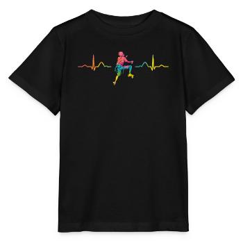 Boulderer heartbeat Bouldering Bouldering - Stanley/Stella MINI CREATOR Kids’ T-Shirt - black - Front - Mikhail (115cm)