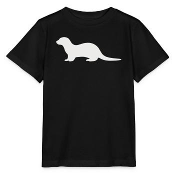 otter_tier_1 - T-shirt bio MINI CREATOR Stanley/Stella Enfant - noir - Devant - Mikhail (115cm)