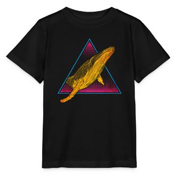 Baleine à bosse - T-shirt bio MINI CREATOR Stanley/Stella Enfant - noir - Devant - Mikhail (115cm)
