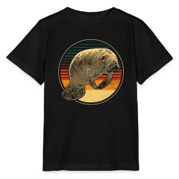 Manatee - Stanley/Stella MINI CREATOR Kids’ T-Shirt - black - Front - Mikhail (115cm)