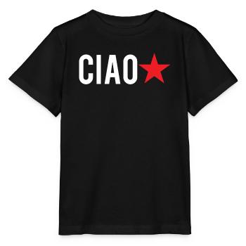 t-shirt bonjour étoile rouge t-shirt étoile rouge - T-shirt bio MINI CREATOR Stanley/Stella Enfant - noir - Devant - Mikhail (115cm)