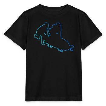Bob fahren Bobbahn Bob Zweierbob Damen Bobsport - Stanley/Stella Kinder T-Shirt MINI CREATOR  - Schwarz - Vorne - Mikhail (115cm)