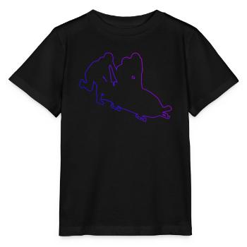 Damen Zweierbob Bob Bobsport Bobbahn Bob fahren - Stanley/Stella Kinder T-Shirt MINI CREATOR  - Schwarz - Vorne - Mikhail (115cm)