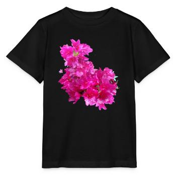laurier-rose,fleur,lotus,vigne,floral,fleurs - T-shirt bio MINI CREATOR Stanley/Stella Enfant - noir - Devant - Mikhail (115cm)