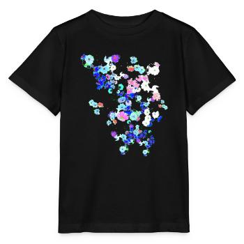 Wiese,blumen,blume, bunte blumen - Stanley/Stella Kinder T-Shirt MINI CREATOR  - Schwarz - Vorne - Mikhail (115cm)