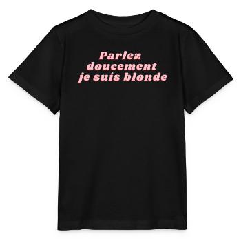 Sprich leise, ich bin blond - Stanley/Stella Kinder T-Shirt MINI CREATOR  - Schwarz - Vorne - Mikhail (115cm)