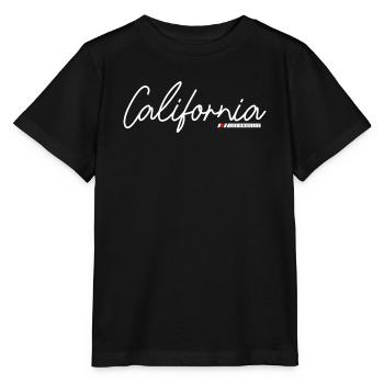 Coucher de soleil en Californie aux couleurs pastel - T-shirt bio MINI CREATOR Stanley/Stella Enfant - noir - Devant - Mikhail (115cm)