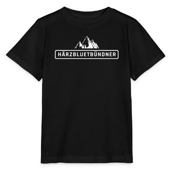 Härzbluetbündner, fier natif des Grisons - T-shirt bio MINI CREATOR Stanley/Stella Enfant - noir - Devant - Mikhail (115cm)