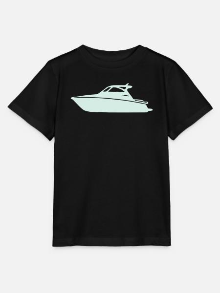 Yacht Silhouette in Pastellmint - Stanley/Stella Kinder T-Shirt MINI CREATOR  - Schwarz