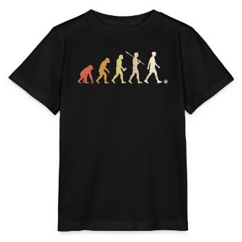 Football Evolution : Drôle de joueur de football - T-shirt bio MINI CREATOR Stanley/Stella Enfant - noir - Devant - Mikhail (115cm)