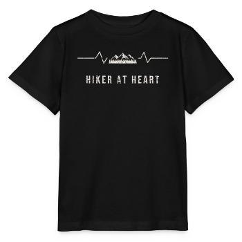 Hiker At Heart Heartbeat - Stanley/Stella MINI CREATOR Kids’ T-Shirt - black - Front - Mikhail (115cm)