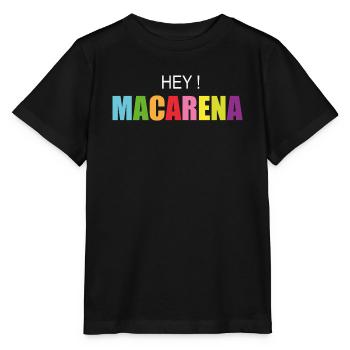 hey Macarena - Stanley/Stella Kinder T-Shirt MINI CREATOR  - Schwarz - Vorne - Mikhail (115cm)