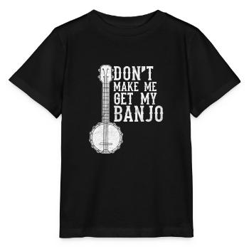 Ne me faites pas prendre mon banjo - T-shirt bio MINI CREATOR Stanley/Stella Enfant - noir - Devant - Mikhail (115cm)