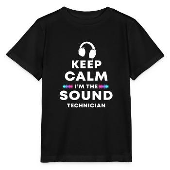 Sound engineer - Stanley/Stella MINI CREATOR Kids’ T-Shirt - black - Front - Mikhail (115cm)