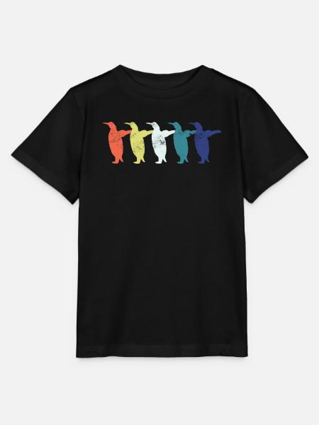 Pinguin Pinguine - Stanley/Stella Kinder T-Shirt MINI CREATOR - Schwarz