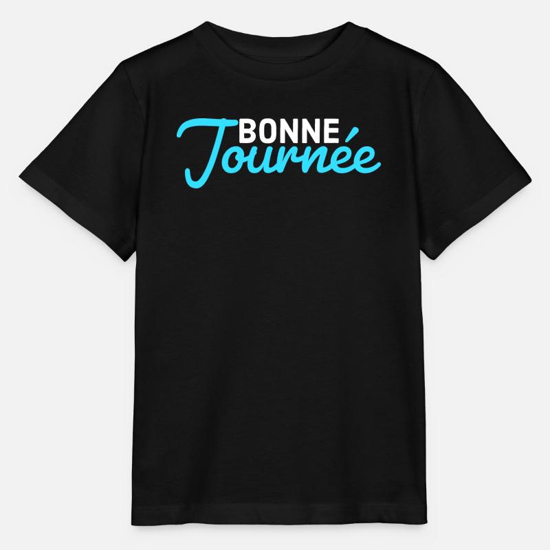 bonne journée - T-shirt bio MINI CREATOR Stanley/Stella Enfant - noir