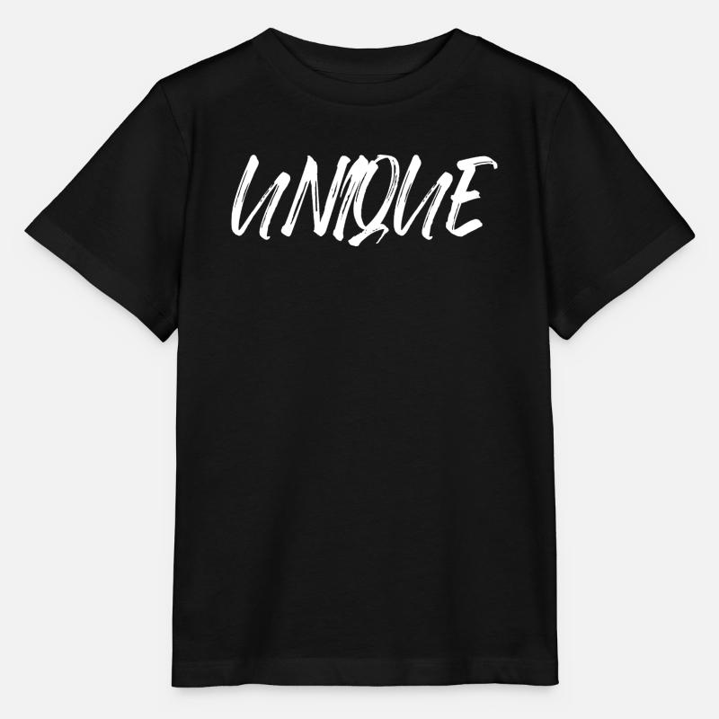 Unique Einzigartig Unikat Selbstwert Einzig Artig - Stanley/Stella Kinder T-Shirt MINI CREATOR  - Schwarz