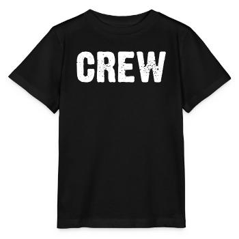 Crew Distressed Text - Stanley/Stella MINI CREATOR Kids’ T-Shirt - black - Front - Mikhail (115cm)