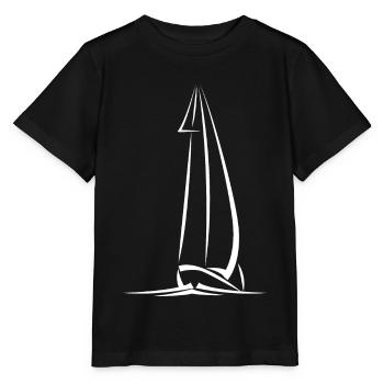 Seglen Segelboot Segler - Stanley/Stella Kinder T-Shirt MINI CREATOR  - Schwarz - Vorne - Mikhail (115cm)