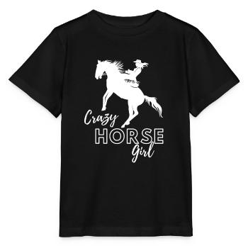 Crazy Horse Girl - Stanley/Stella MINI CREATOR Kids’ T-Shirt - black - Front - Mikhail (115cm)
