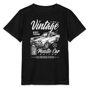 Ich bin nicht alt, ich bin ein Oldtimer, Oldtimer, Jahrgang 1956 - Stanley/Stella Kinder T-Shirt MINI CREATOR  - Schwarz - Vorne - Mikhail (115cm)