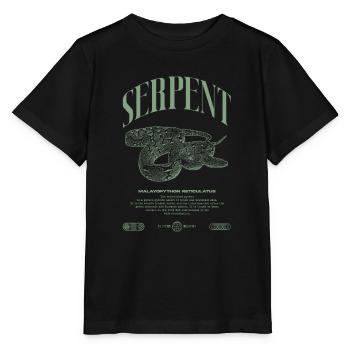 Gardien de reptiles python réticulé Streetwear - T-shirt bio MINI CREATOR Stanley/Stella Enfant - noir - Devant - Mikhail (115cm)
