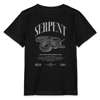 Gardien de reptiles python réticulé Streetwear - T-shirt bio MINI CREATOR Stanley/Stella Enfant - noir - Devant - Mikhail (115cm)