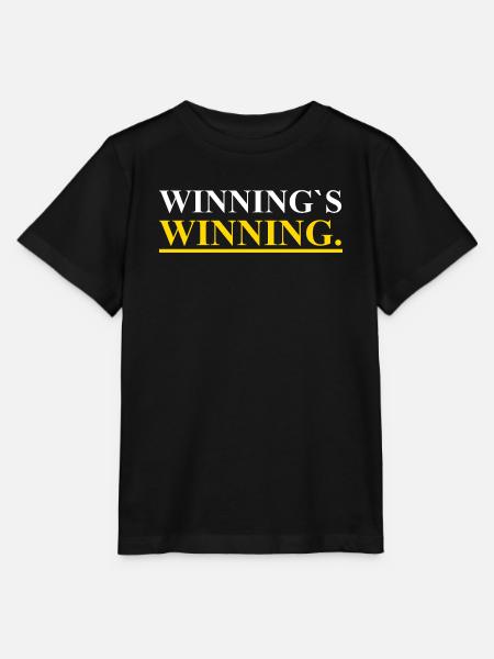 Winnings Winning - Stanley/Stella Kinder T-Shirt MINI CREATOR  - Schwarz