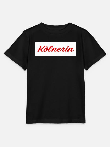 Kölnerin Schriftzug - Stanley/Stella Kinder T-Shirt MINI CREATOR - Schwarz