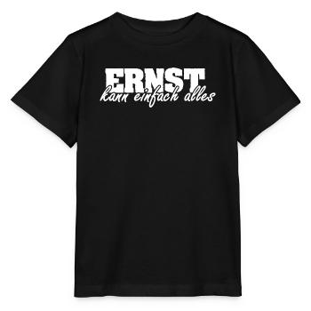 Spruch Ernst - Stanley/Stella Kinder T-Shirt MINI CREATOR  - Schwarz - Vorne - Mikhail (115cm)