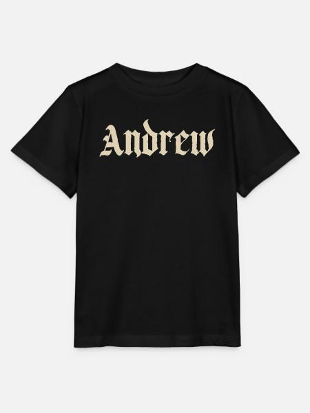Andrew Gothic Namensdruck - Stanley/Stella Kinder T-Shirt MINI CREATOR  - Schwarz