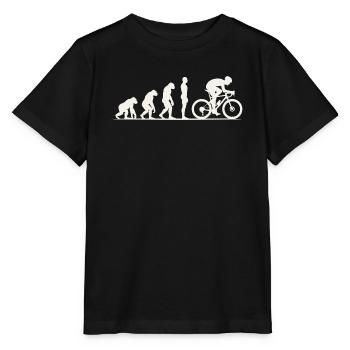 Gravel Bike Evolution - Stanley/Stella Kinder T-Shirt MINI CREATOR  - Schwarz - Vorne - Mikhail (115cm)