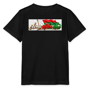 Madagaskar Flagge Typo Koloriert - Stanley/Stella Kinder T-Shirt MINI CREATOR  - Schwarz - Vorne - Mikhail (115cm)
