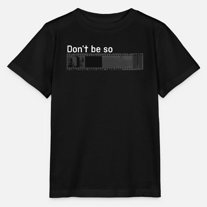 "Don't be so negative" w - Stanley/Stella MINI CREATOR Kids’ T-Shirt - black