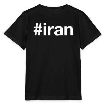 Iran Hashtag - T-shirt bio MINI CREATOR Stanley/Stella Enfant - noir - Devant - Mikhail (115cm)
