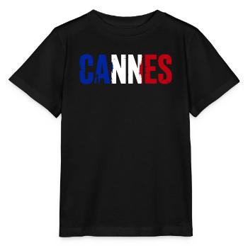 Cannes, France - T-shirt bio MINI CREATOR Stanley/Stella Enfant - noir - Devant - Mikhail (115cm)