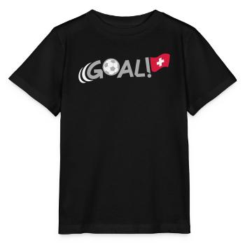 GOAL for Switzerland - Stanley/Stella MINI CREATOR Kids’ T-Shirt - black - Front - Mikhail (115cm)